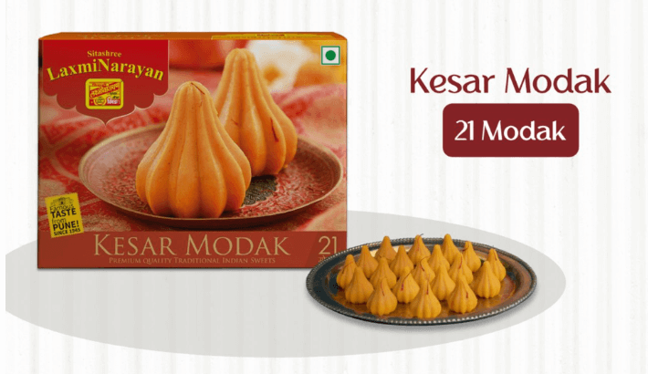 Kesar modak (21 pieces)
