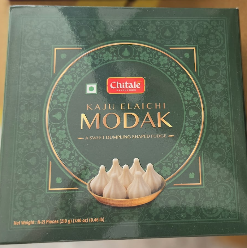Kaju Elaichi Modak (21 Pieces)