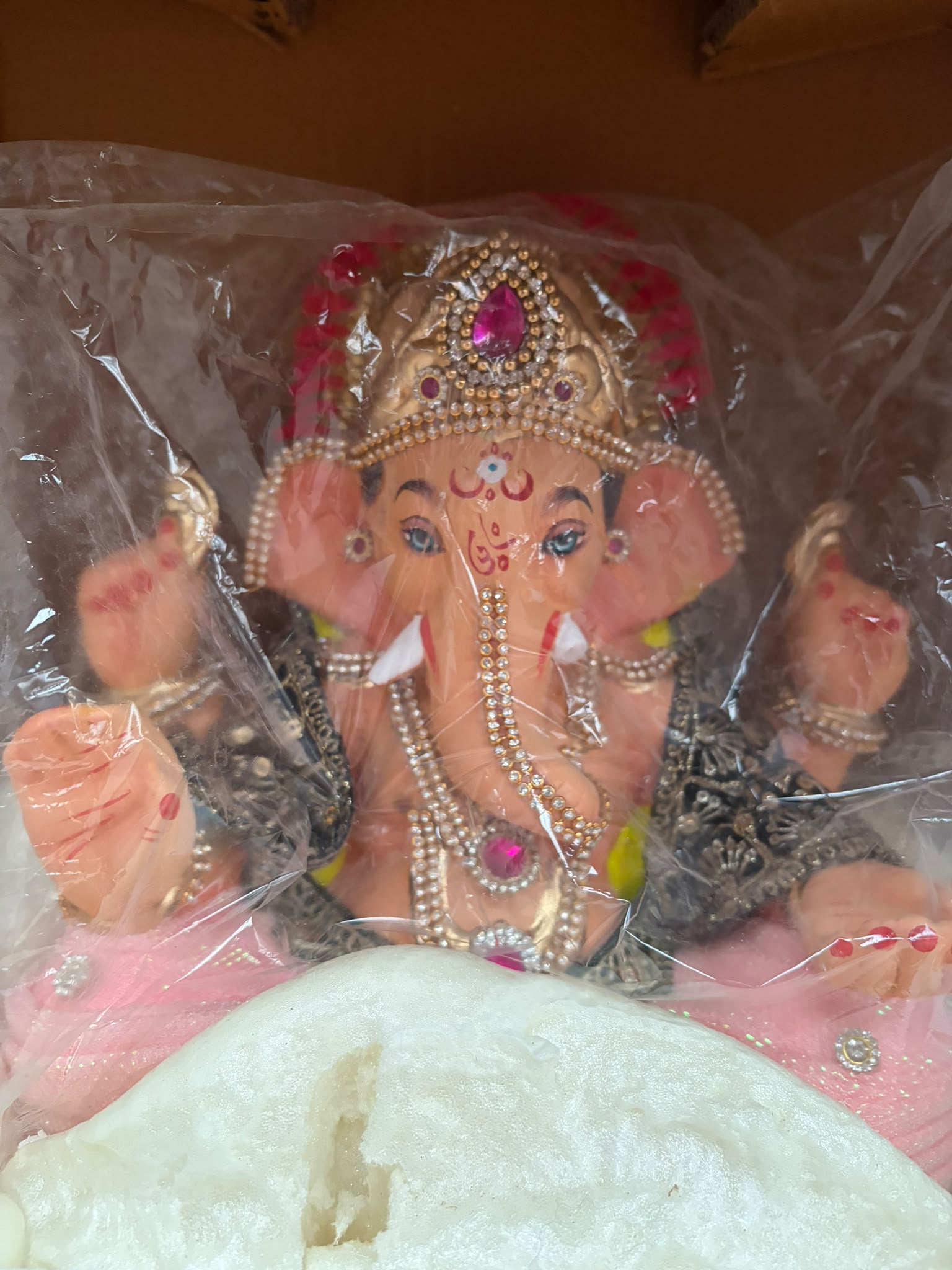 Model 1205 - Pink Pitambar - Sukhasana