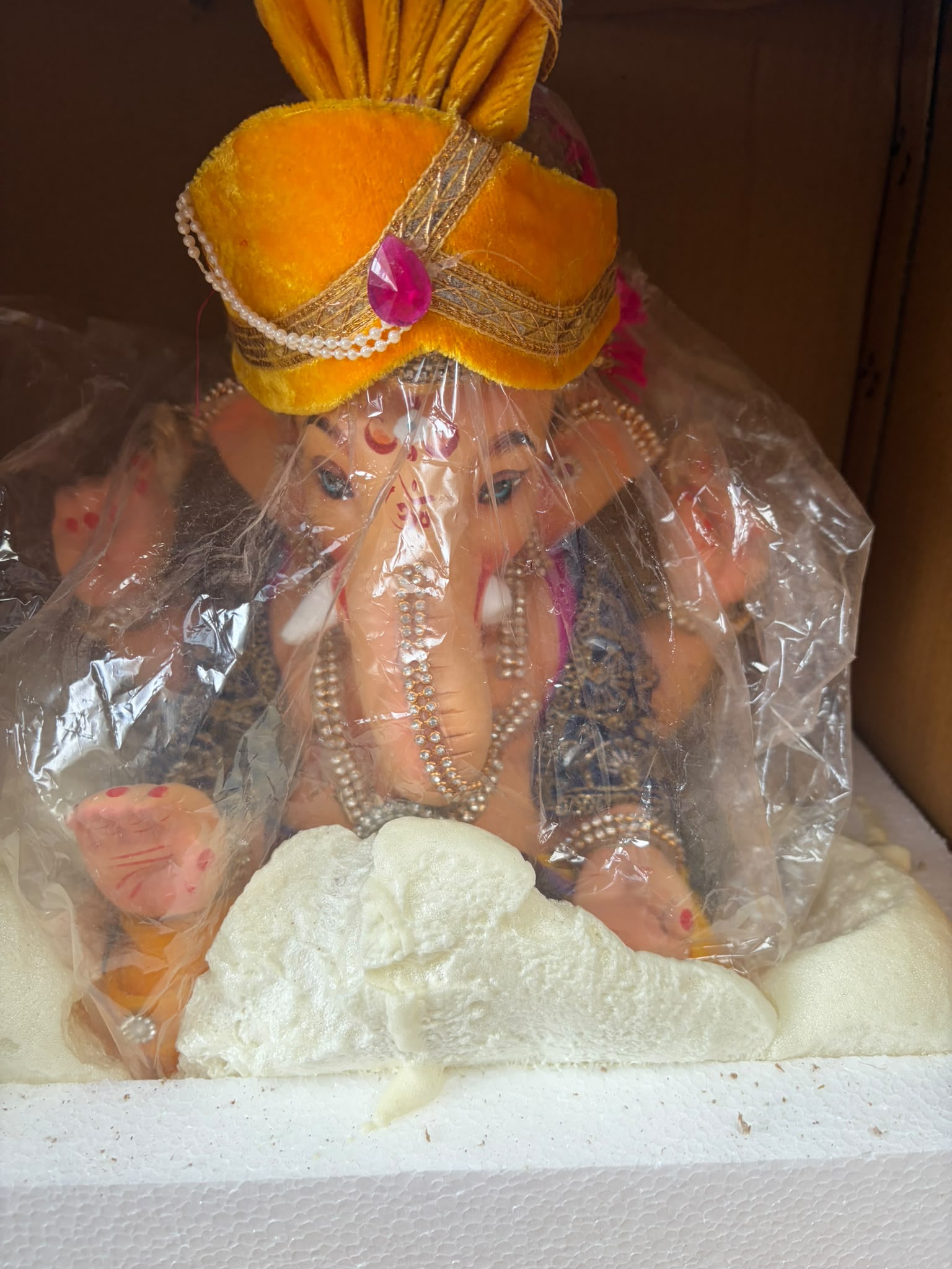 Model 1216 - Yellow Pitambar - Sukhasana