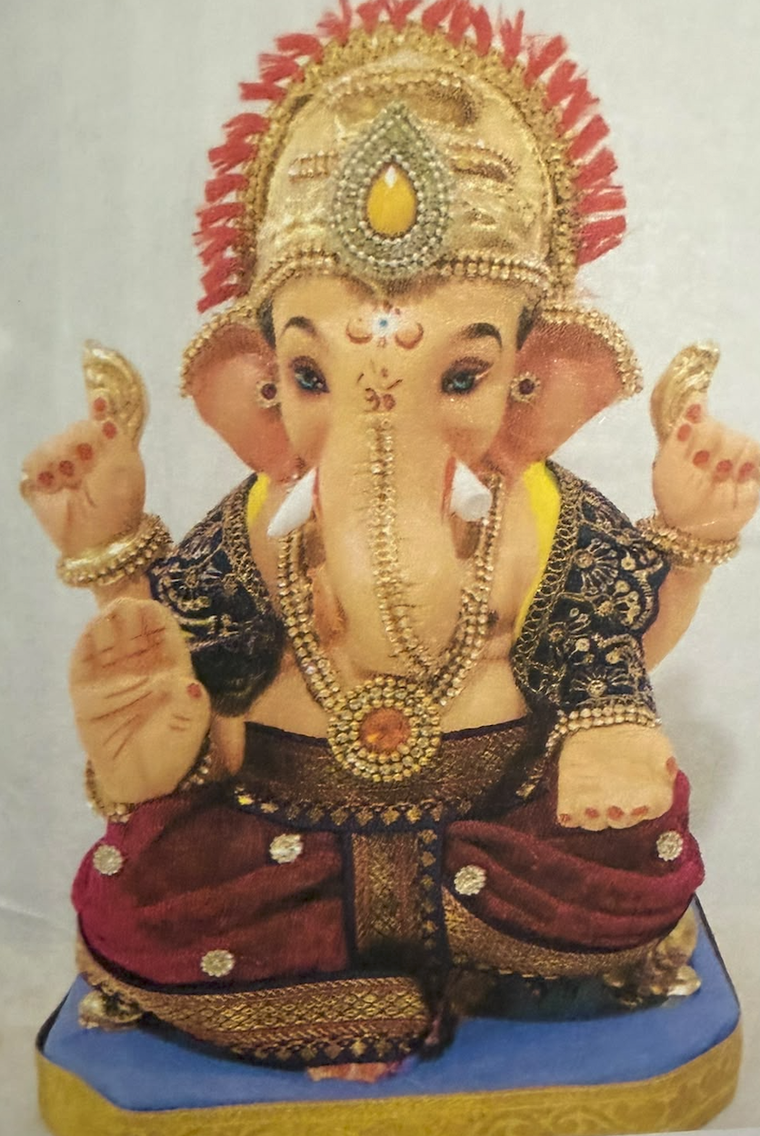 Model 1224 - Deep Red Pitambar - Sukhasana 2