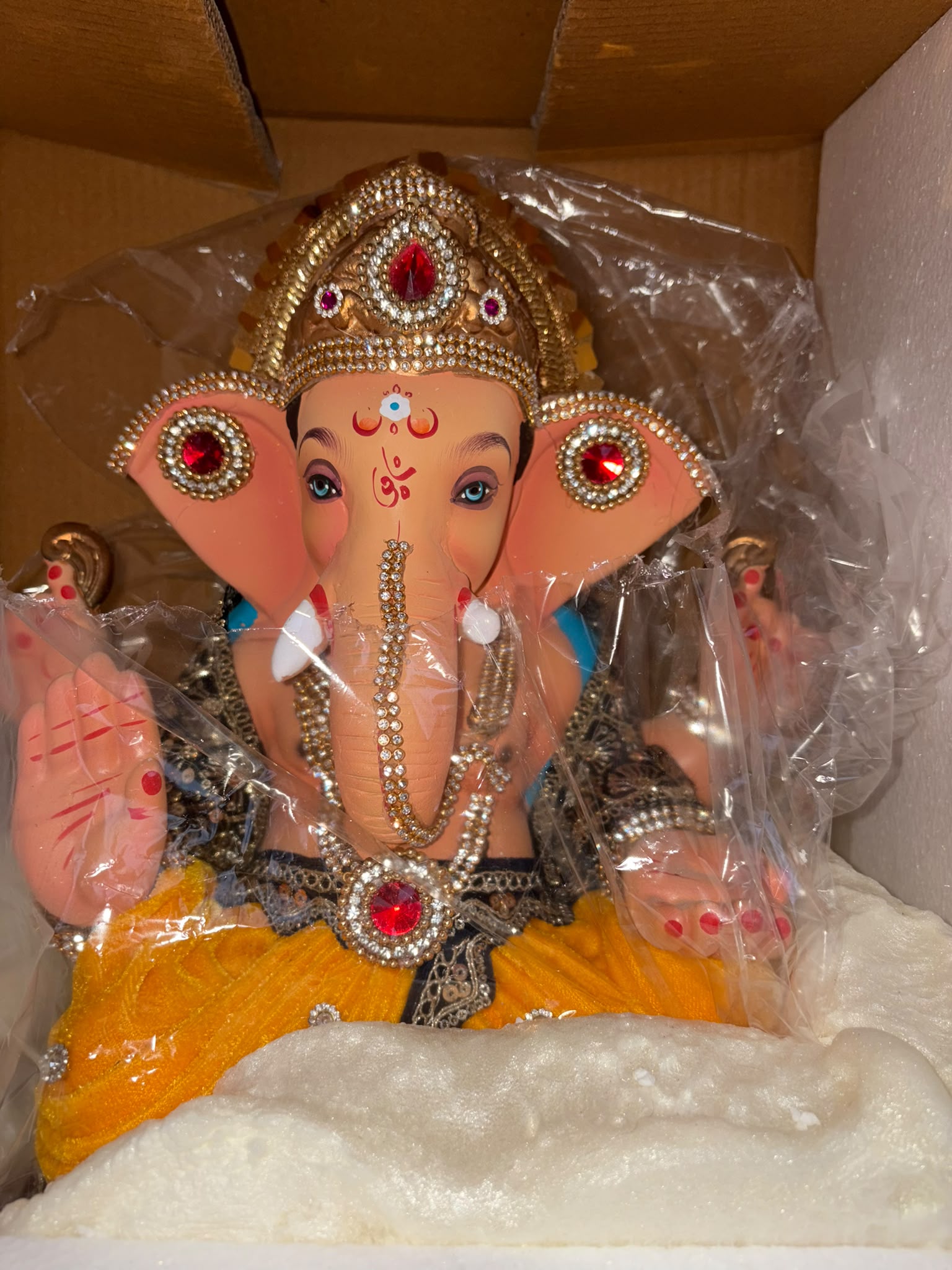 Model 1503 - Yellow Pitambar - Sukhasana