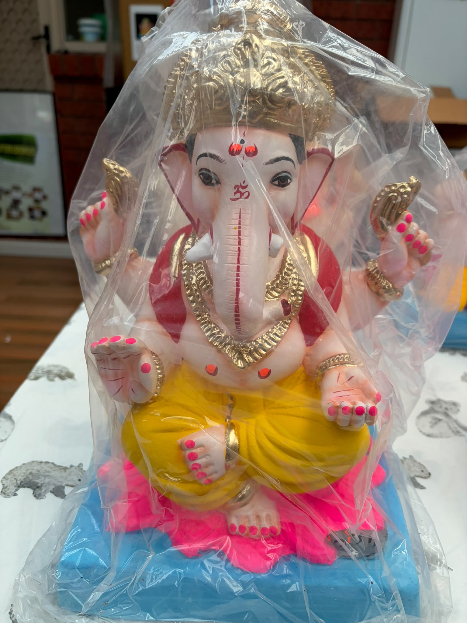 Ganesha On Lotus 3