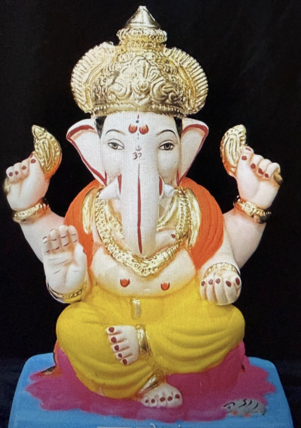Ganesha On Lotus 5