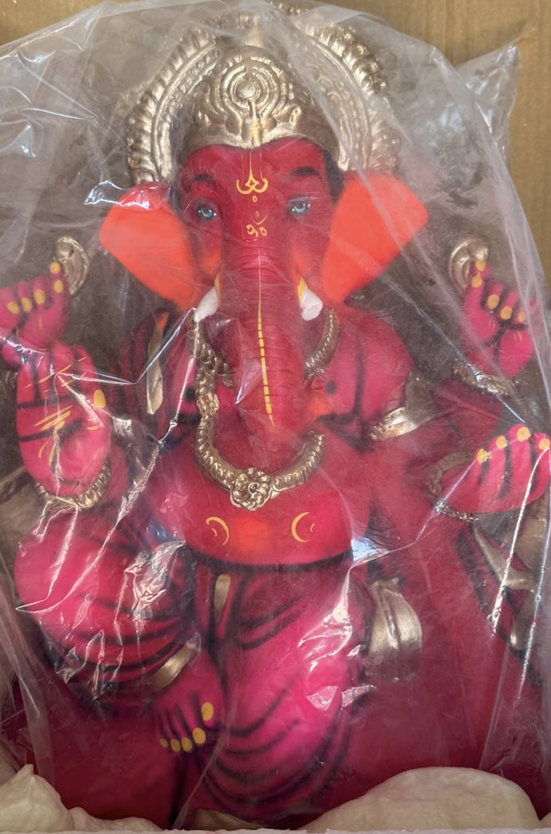 18 Inch Red Ganesh (Model 18-3)